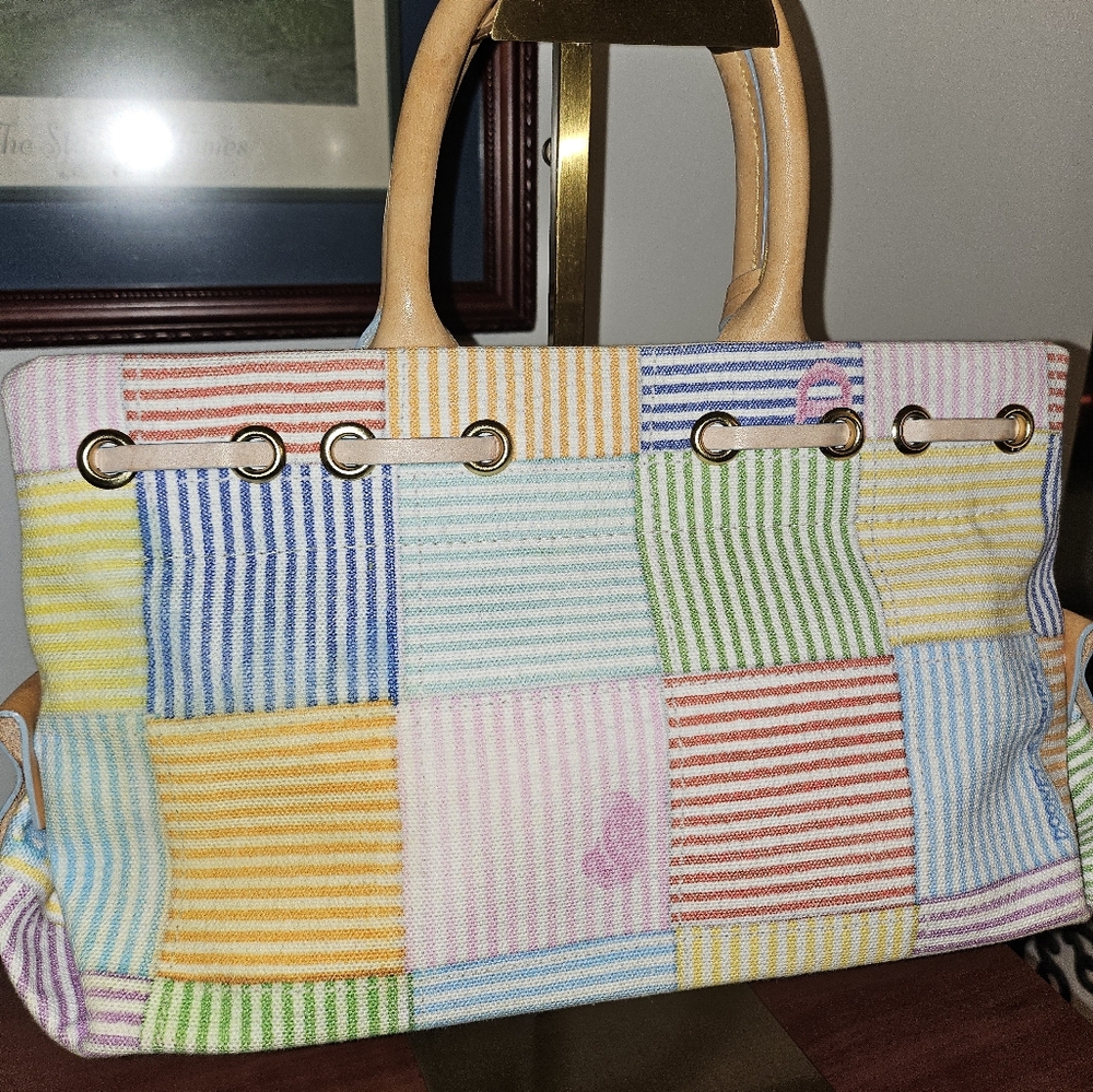 Dooney & Bourke multi-color striped tote - Picture 2 of 10